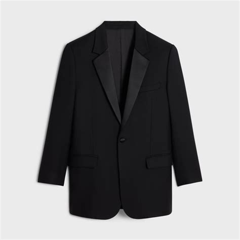 celine tommy jacket|BNF TUX BLAZER IN WOOL GABARDINE .